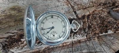 Chronometre- Art-deco, tříplášťové kapesní hodinky.