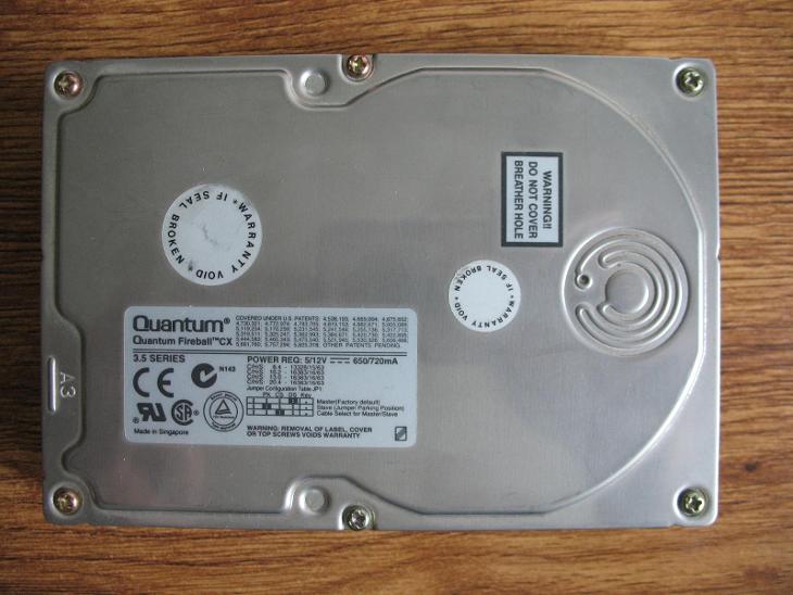 Disk Quantum Fireball CX - CX64A013- 6,4GB - Počítače a hry