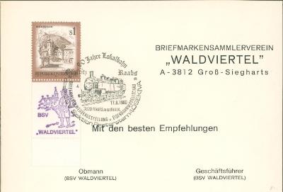 13B1471 Obálka 1. dne vydání známka s okrajem Waldviertel