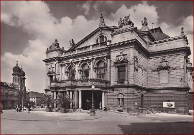 Plzeň (město) * divadlo, synagoga, část města * V706