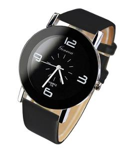 Elegantní náramkové dámské hodinky Geneva Modern - černe
