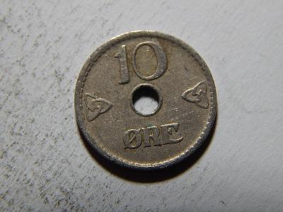 Norsko 10 Ore 1926 XF č37225