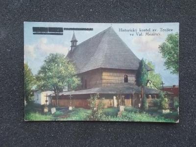 Vsetín Valašsko Valašské Meziříčí dřevěný  kostel hřbitov 