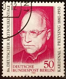 WEST BERLIN: MiNr.624 Cardinal Count Preysing 50pf 1980
