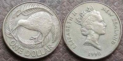 Nový Zéland - New Zealand  1 Dollar 1990