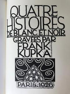 František Kupka Čtyři příběhy bílé a černé katalog s 25 listy 1976