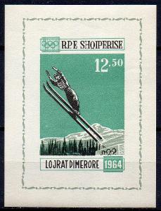 Albánie-ZOH Innsbruck 1964**  Mi.Bl.221 / 60 €