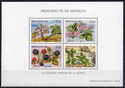 Monako-Ostružiník ježiník 1996** Mi.Bl.71 / 8 €