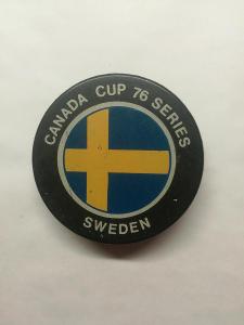 CANADA CUP 1976 ORIGINÁL Švédsko - Hokejový puk