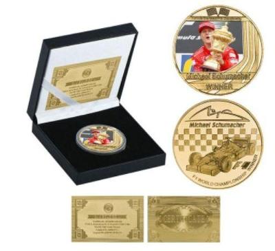 Michael Schumacher - sběratelská mince s certifikátem F1 Formule 1