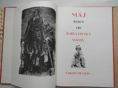 Karel Hynek Mácha- MÁJ - reprint 1980 Ilustrace K.Svolinský 1924