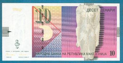 Makedonie 10 dinárů 8.9.1996 UNC