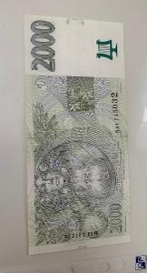 Bankovka 2000Kč rok 1999 série B01