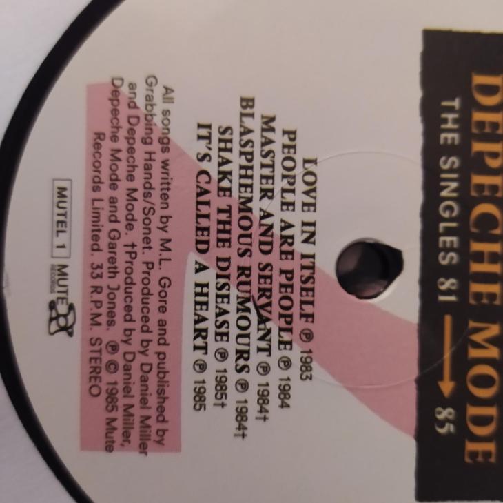 LP Depeche Mode - The Singles 81-85,nové Ex+.1985 - LP / Vinylové desky