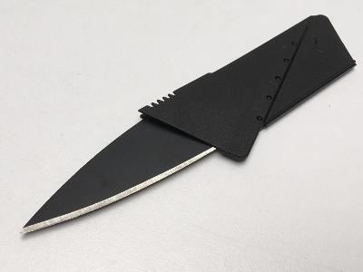 Ostrý nůž, skládací do velikosti kreditní karty a pojistkou, nové
