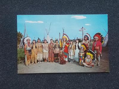 Pohlednice rezervace indián  etnografie Amerika Kanada Canada 