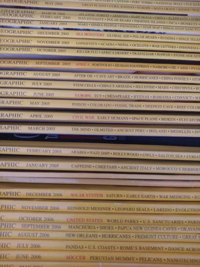 National Geographic v anglictine ročník 2003-2008, 88ks - Knihy a časopisy