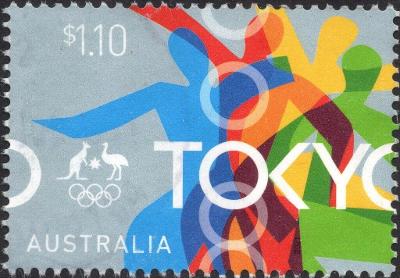 Austrálie 2021 Známky aršík 5355-71 ** sport Olympiáda olympijské hry
