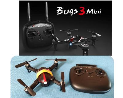 Mjx bugs 3 mini s fpv upravou (Runcam mini +fpv vysilac) +3x baterie