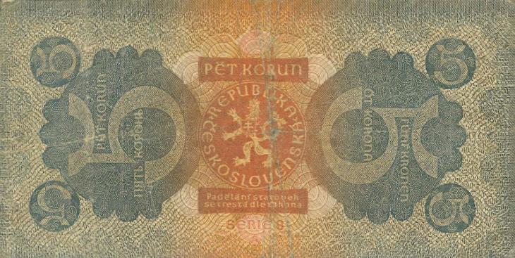 5 korun 1921 série "8"