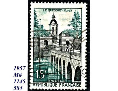 Francie 1957, most v Le Quesnoy