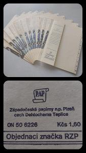 Staré desky / Západočeské papírny Plzeň / 11 ks