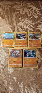 ⚡ Pokémon karty ⚡ set stage1,2.RHYHORN,ROCKRUFF