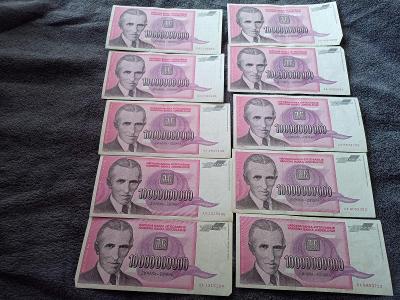 10.000.000.000 dinara Jugoslávie 1993.