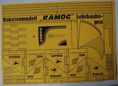 Vystřihovánka raketového modelu RAMOG