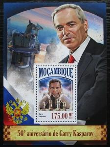 Mosambik 2013 Garri Kasparov, šachy Mi# Block 848 Kat 10€ 0759