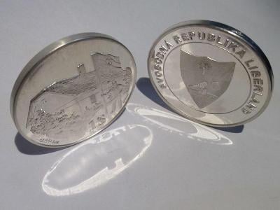 Pamětní stříbrná mince LIBERLAND 1$ 2015