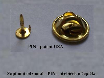 Polotovar - PIN - Zapínání odznáčky PINy 10ks