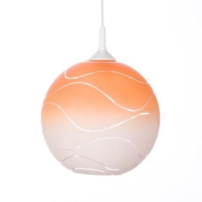 Stínidlo 4054 koule bílá oranžová lustr prům. 25/4,5 cm
