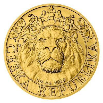 Zlatá uncová investiční mince Český lev 2022 stand VYPRODÁNO