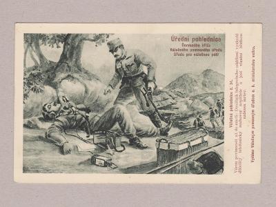 Pohlednice - Válečná pohlednice č. 34