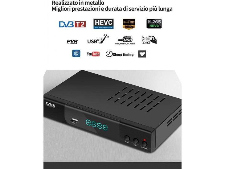 Setobox DVB-T2 IPTV H.265 Full HD 1080P 