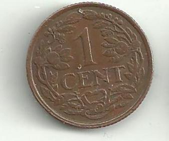 1 Cent Curacao 1947