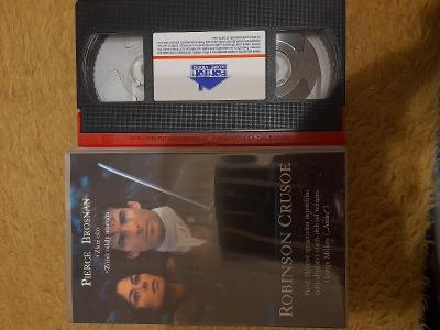 Originální VHS- Pierce Brosman,Robinson Crusoe