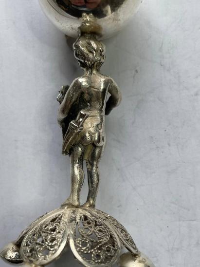 Stříbrná židovská balsamika – kořenka - 1873 - Starožitnosti