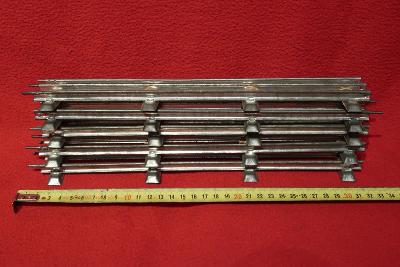 Merkur 5x kolej rovná tříkolejnice stříbrná 31 cm
