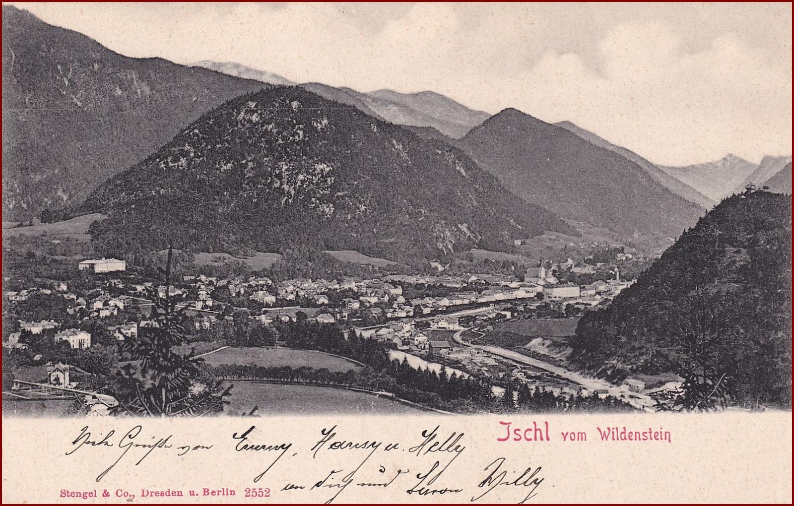 Bad Ischl * kúpeľné mesto, hory, Alpy * Rakúsko * Z404 - Pohľadnice