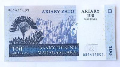 100 Ariary (Madagaskar) / 2004 B / UNC /