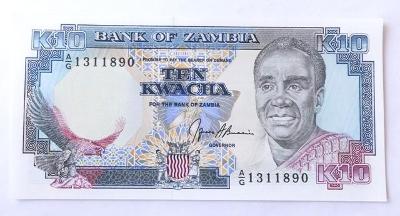 10 Kwacha (Zambie) / 1991 AG / UNC /