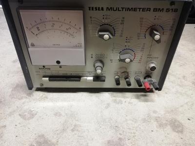 Tesla BM-518 měřící přístroj / multimetr, se síťovým kabelem