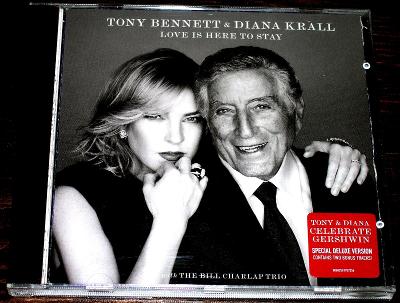 CD DIANA KRALL + TONY BENNETT : LOVE IS HERE TO STAY, GERSHWIN, NOVÉ