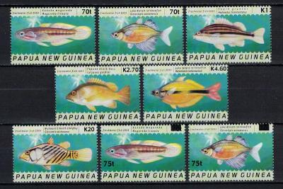 Papua Nová Guinea 2004 kompletní série "Native freshwater fish"