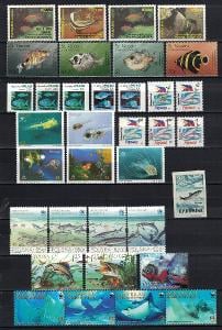 Ryby - sestava 35 známek