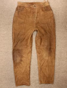 Pánské kožené kalhoty W34/L30=43/112cm #d952