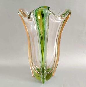 velká váza z hutního skla - KAREL ZEMEK