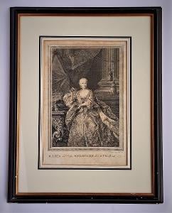 Rytina J. Houbraken 1747 Maria Anna Archidux Amsterdam 